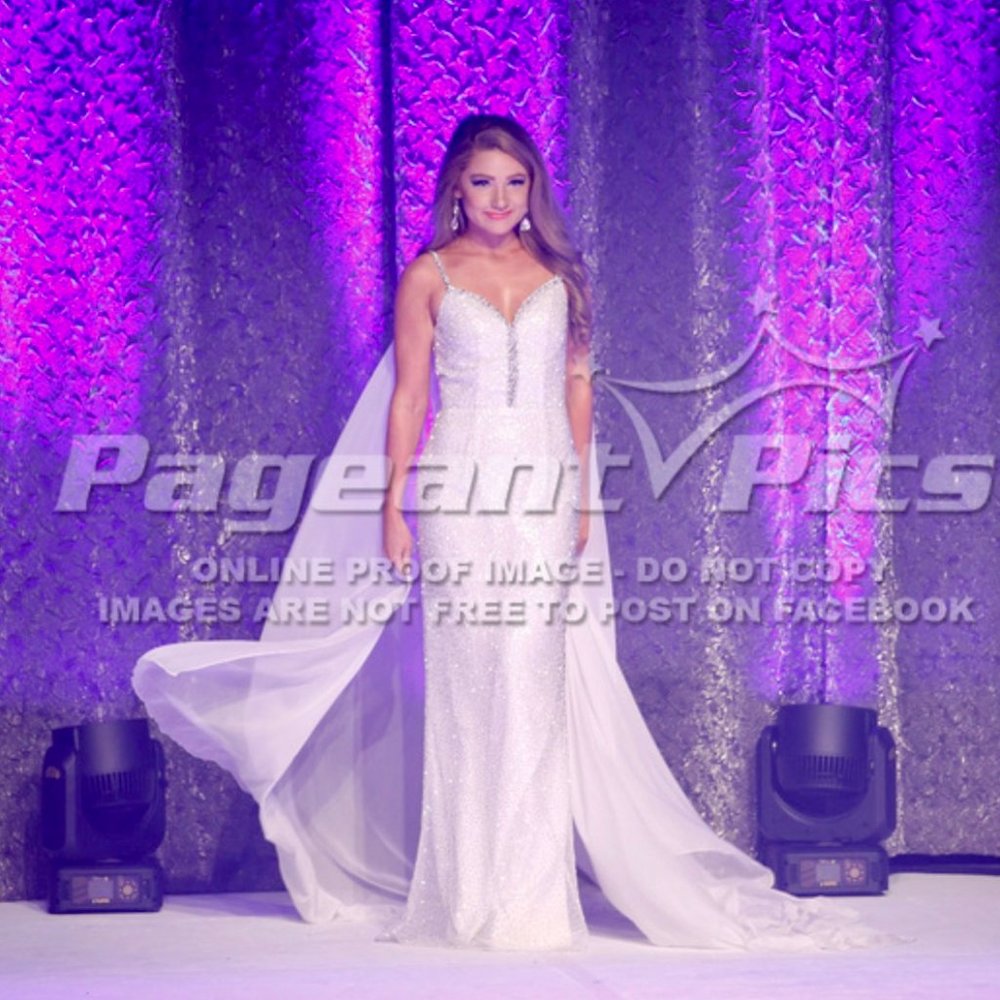 Sherri Hill 53494 ivory hand-beaded gown with cape